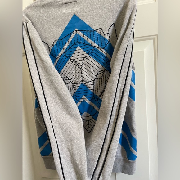 Scotch & Soda Amsterdams Blauw 1815 Meters High Rare Embroidered Bull Sweatshirt - Picture 3 of 7